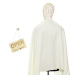 Fashion, accesorii si bijuterii - Femei - Accesorii femei - Esarfe si fulare femei - Esarfa, de dama, Buticcochet, din lana, 72x190 cm, Alb - ES3155 - Infinity.ro