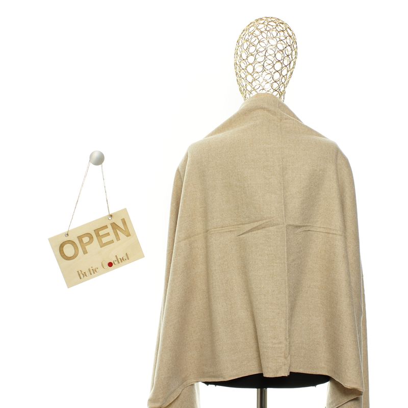 Fashion, accesorii si bijuterii - Femei - Accesorii femei - Esarfe si fulare femei - Esarfa, de dama, Buticcochet, din lana, 72x190 cm, Bej - ES3152 - Infinity.ro