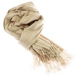 Fashion, accesorii si bijuterii - Femei - Accesorii femei - Esarfe si fulare femei - Esarfa, de dama, Buticcochet, din lana, 72x190 cm, Bej - ES3152 - Infinity.ro