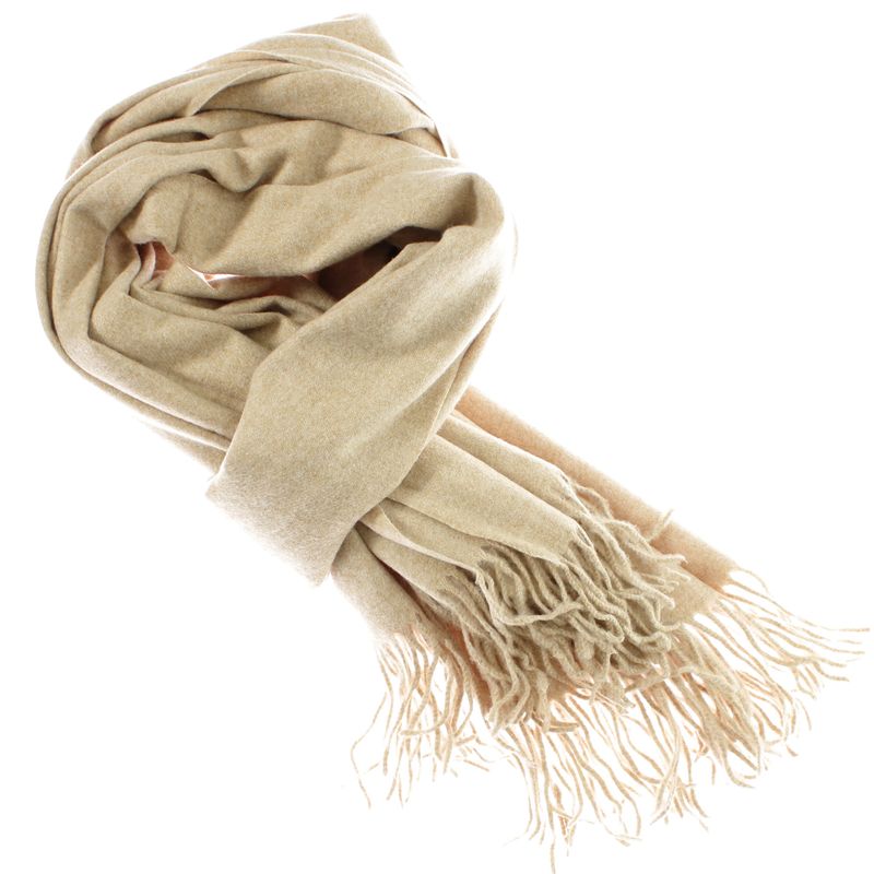 Fashion, accesorii si bijuterii - Femei - Accesorii femei - Esarfe si fulare femei - Esarfa, de dama, Buticcochet, din lana, 72x190 cm, Bej - ES3152 - Infinity.ro