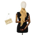 Fashion, accesorii si bijuterii - Femei - Accesorii femei - Esarfe si fulare femei - Esarfa de dama, din 30% viscoza 70% poliester, Buticcochet, 68x180 cm, Bej - ES3350 - Infinity.ro