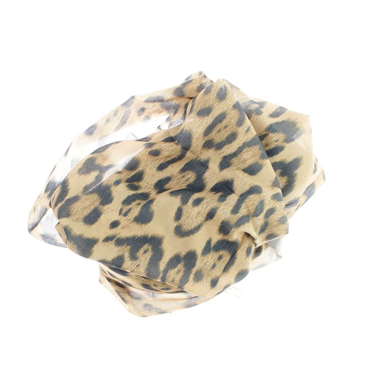 Fashion, accesorii si bijuterii - Femei - Accesorii femei - Esarfe si fulare femei - Esarfa de dama, din 30% viscoza 70% poliester, Buticcochet, 75x180 cm, model animal print, Maro - ES3266 - Infinity.ro