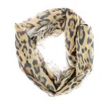 Fashion, accesorii si bijuterii - Femei - Accesorii femei - Esarfe si fulare femei - Esarfa de dama, din 30% viscoza 70% poliester, Buticcochet, 75x180 cm, model animal print, Maro - ES3266 - Infinity.ro