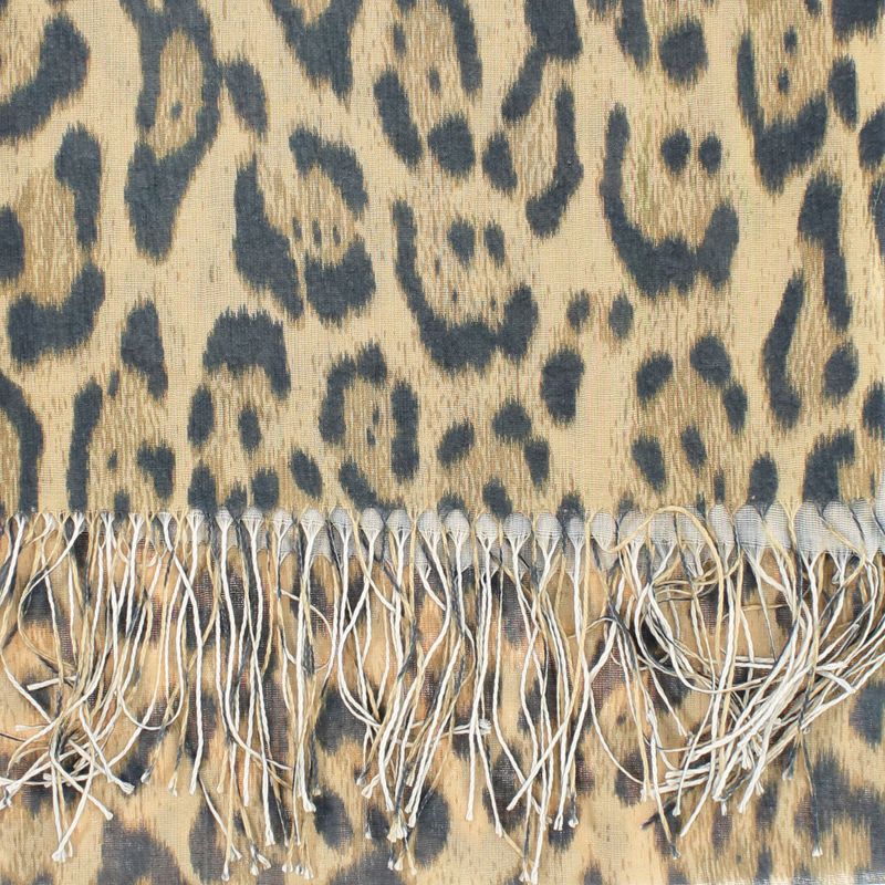 Fashion, accesorii si bijuterii - Femei - Accesorii femei - Esarfe si fulare femei - Esarfa de dama, din 30% viscoza 70% poliester, Buticcochet, 75x180 cm, model animal print, Maro - ES3266 - Infinity.ro