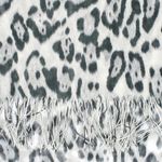 Fashion, accesorii si bijuterii - Femei - Accesorii femei - Esarfe si fulare femei - Esarfa de dama, din 30% viscoza 70% poliester, Buticcochet, 75x180 cm, model animal print, Gri - ES3265 - Infinity.ro