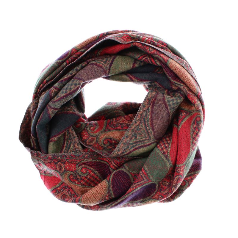 Fashion, accesorii si bijuterii - Femei - Accesorii femei - Esarfe si fulare femei - Esarfa de dama, din lana, Buticcochet, cu model stilizat, 65x190 cm, Multicolor - ES3232 - Infinity.ro