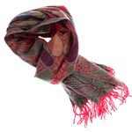 Fashion, accesorii si bijuterii - Femei - Accesorii femei - Esarfe si fulare femei - Esarfa de dama, din lana, Buticcochet, cu model stilizat, 65x190 cm, Multicolor - ES3232 - Infinity.ro