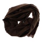 Fashion, accesorii si bijuterii - Femei - Accesorii femei - Esarfe si fulare femei - Esarfa dama, din lana, Buticcochet, 70x190 cm, model cu sclipici, Maro inchis - ES3066 - Infinity.ro