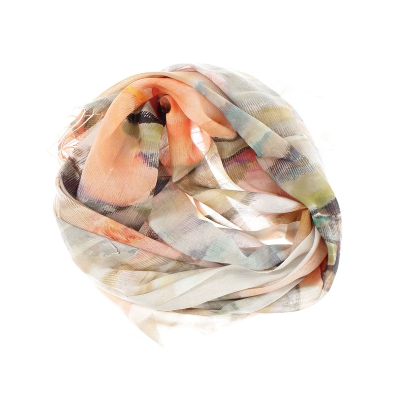 Fashion, accesorii si bijuterii - Femei - Accesorii femei - Esarfe si fulare femei - Esarfa de dama, din 30% viscoza 70% poliester, Buticcochet, 75x180 cm, Multicolor - ES3282 - Infinity.ro