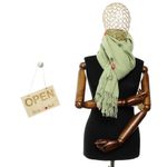 Fashion, accesorii si bijuterii - Femei - Accesorii femei - Esarfe si fulare femei - Esarfa de dama, din lana, Buticcochet, model cu broderie, 70x190 cm, Vernil - ES3213 - Infinity.ro