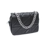 Fashion, accesorii si bijuterii - Femei - Accesorii femei - Genti si rucsacuri femei - Geanta de dama, din piele ecologica, Silviarosa, 18x24x7 cm, Negru - GND59 - Infinity.ro