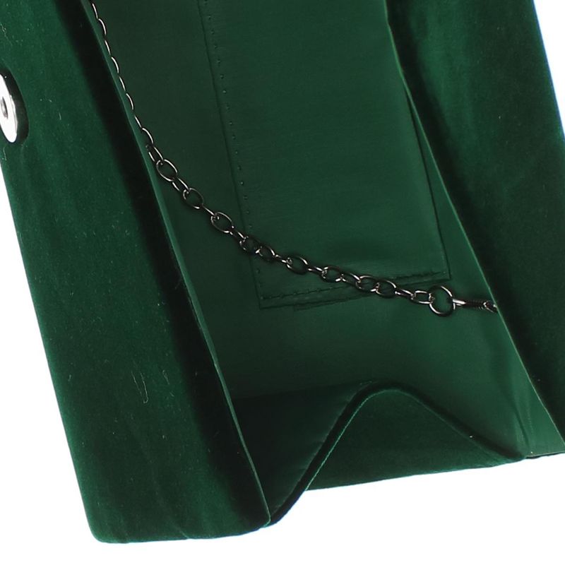 Fashion, accesorii si bijuterii - Femei - Accesorii femei - Genti si rucsacuri femei - Geanta plic, de dama, din material sintetic catifelat, ButicCochet, 23x12x4 cm, Verde - GND979 - Infinity.ro