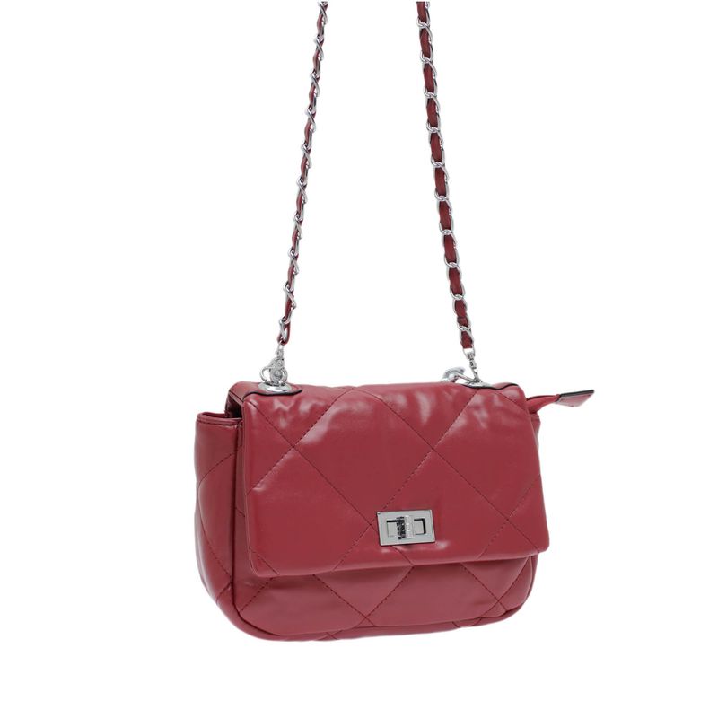 Fashion, accesorii si bijuterii - Femei - Accesorii femei - Genti si rucsacuri femei - Geanta dama, de umar / mana, din piele ecologica, Jessica Bags, 22x17x6cm, Rosu - GND65 - Infinity.ro