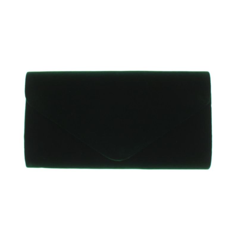 Fashion, accesorii si bijuterii - Femei - Accesorii femei - Genti si rucsacuri femei - Geanta plic, de dama, din material sintetic catifelat, ButicCochet, 23x12x4 cm, Verde - GND979 - Infinity.ro