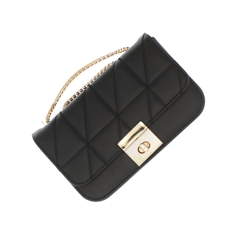 Fashion, accesorii si bijuterii - Femei - Accesorii femei - Genti si rucsacuri femei - Geanta de umar, dama, din material sintetic, ButicCochet, 19x12x6 cm, Negru - GND906 - Infinity.ro