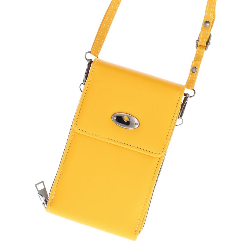 Fashion, accesorii si bijuterii - Femei - Accesorii femei - Genti si rucsacuri femei - Geanta portofel, din material sintetic, Buticcochet, 18x11x4 cm, Galben - PR1094 - Infinity.ro