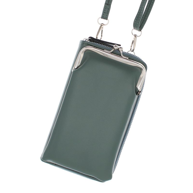 Fashion, accesorii si bijuterii - Femei - Accesorii femei - Genti si rucsacuri femei - Geanta portofel, din material sintetic, Buticcochet, 19x10x4 cm, Turcoaz inchis - PR1099 - Infinity.ro