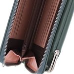 Fashion, accesorii si bijuterii - Femei - Accesorii femei - Genti si rucsacuri femei - Geanta portofel, din material sintetic, Buticcochet, 19x10x4 cm, Turcoaz inchis - PR1099 - Infinity.ro