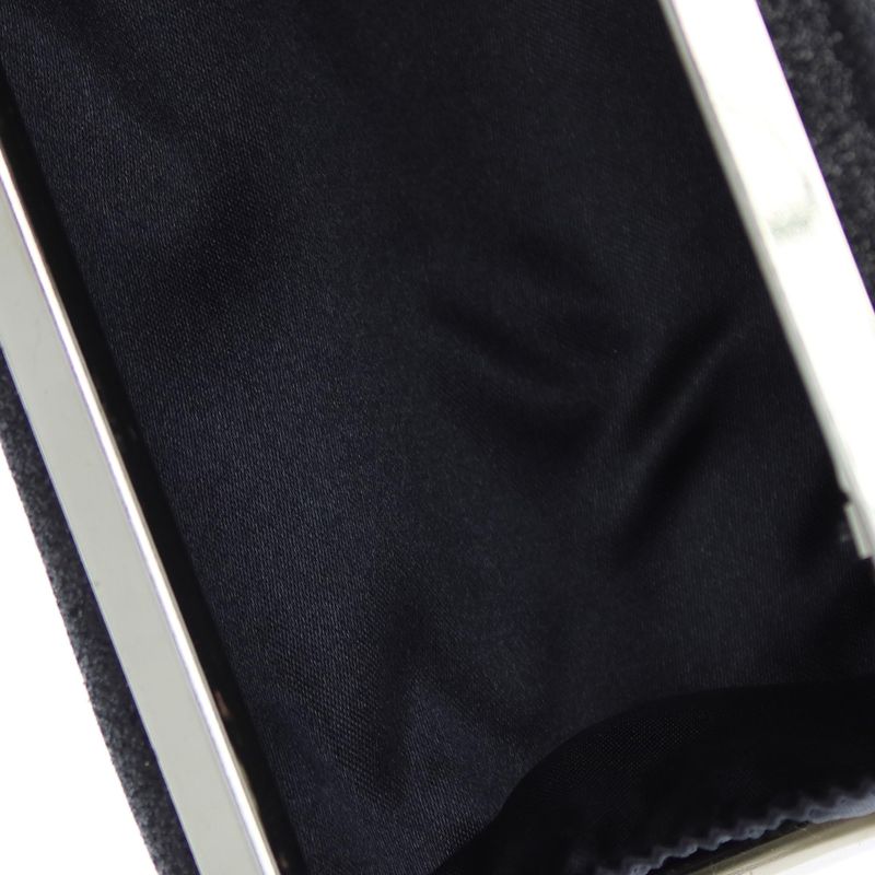 Fashion, accesorii si bijuterii - Femei - Accesorii femei - Genti si rucsacuri femei - Geanta clutch, de dama, sintetic cu sclipici, ButicCochet, 19x10x4.5 cm, Negru - GND426 - Infinity.ro