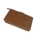 Fashion, accesorii si bijuterii - Femei - Accesorii femei - Genti si rucsacuri femei - Geanta de umar, de dama, din material sintetic, ButicCochet, 26x14x6 cm, cu catarama aurie, Maro deschis - GND988 - Infinity.ro