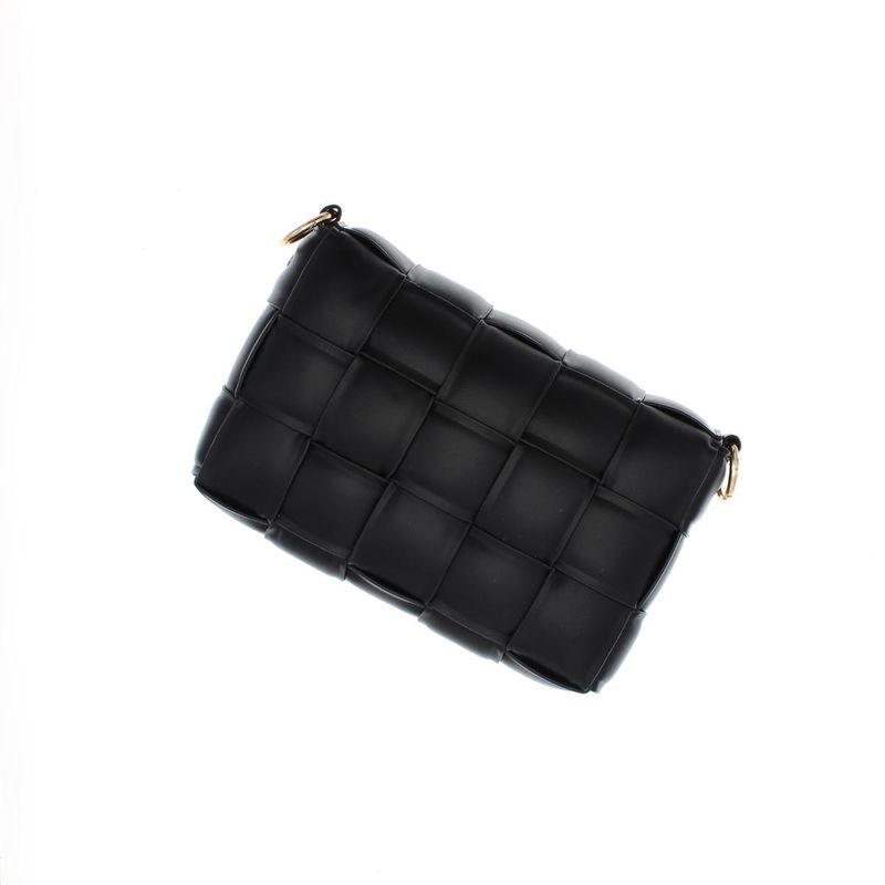 Fashion, accesorii si bijuterii - Femei - Accesorii femei - Genti si rucsacuri femei - Geanta de umar, de dama, din material sintetic, ButicCochet, 23x14x5 cm, cu lant auriu decorativ, Negru - GND983 - Infinity.ro
