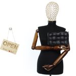 Fashion, accesorii si bijuterii - Femei - Accesorii femei - Genti si rucsacuri femei - Geanta de umar, de dama, din material sintetic, ButicCochet, 23x14x5 cm, cu lant auriu decorativ, Negru - GND983 - Infinity.ro