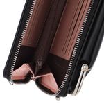 Fashion, accesorii si bijuterii - Femei - Accesorii femei - Genti si rucsacuri femei - Geanta portofel, din material sintetic, Buticcochet, 19x10x4 cm, Negru - PR1095 - Infinity.ro