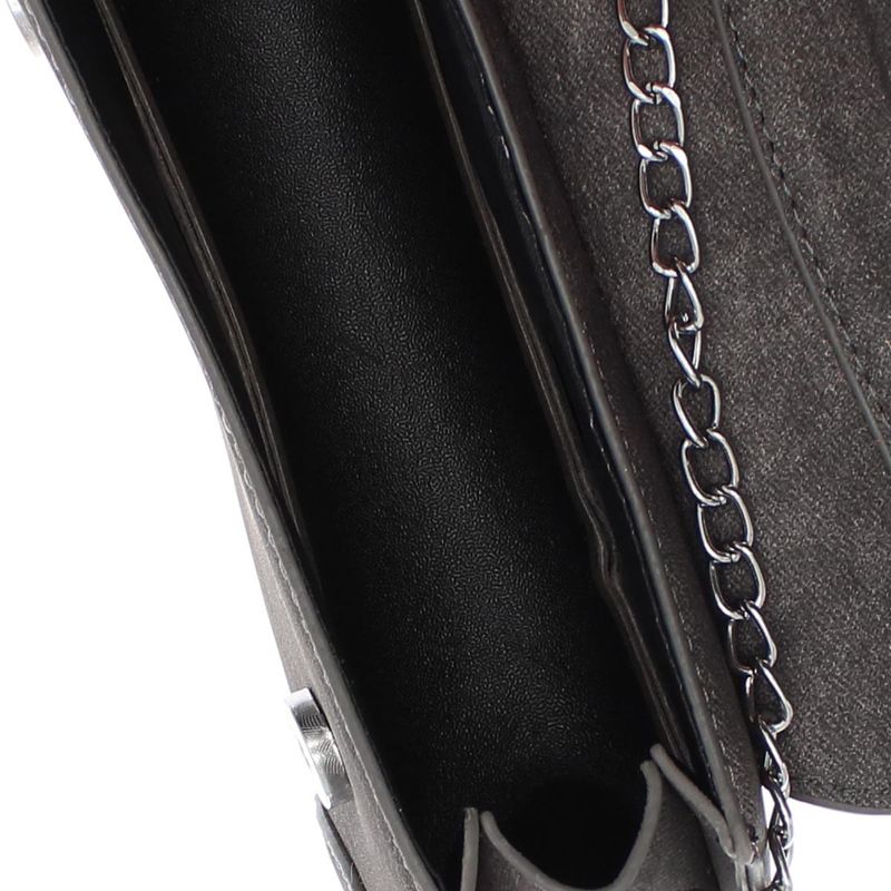 Fashion, accesorii si bijuterii - Femei - Accesorii femei - Genti si rucsacuri femei - Geanta de umar, de dama, din material sintetic, ButicCochet, 22x12x5 cm, Gri - GND1031 - Infinity.ro