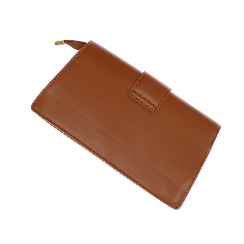 Fashion, accesorii si bijuterii - Femei - Accesorii femei - Genti si rucsacuri femei - Geanta de umar, de dama, din material sintetic, ButicCochet, 26x14x6 cm, cu catarama aurie, Maro inchis - GND990 - Infinity.ro
