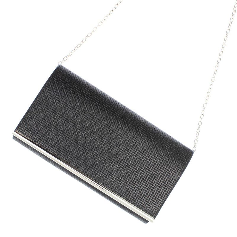 Fashion, accesorii si bijuterii - Femei - Accesorii femei - Genti si rucsacuri femei - Geanta plic, de dama, din material sintetic, ButicCochet, 22x12x5 cm, Negru - GND795 - Infinity.ro