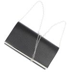 Fashion, accesorii si bijuterii - Femei - Accesorii femei - Genti si rucsacuri femei - Geanta plic, de dama, din material sintetic, ButicCochet, 22x12x5 cm, Negru - GND795 - Infinity.ro
