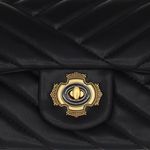 Fashion, accesorii si bijuterii - Femei - Accesorii femei - Genti si rucsacuri femei - Geanta de umar, de dama, din material sintetic, ButicCochet, 23x13x7 cm, Negru - GND1012 - Infinity.ro