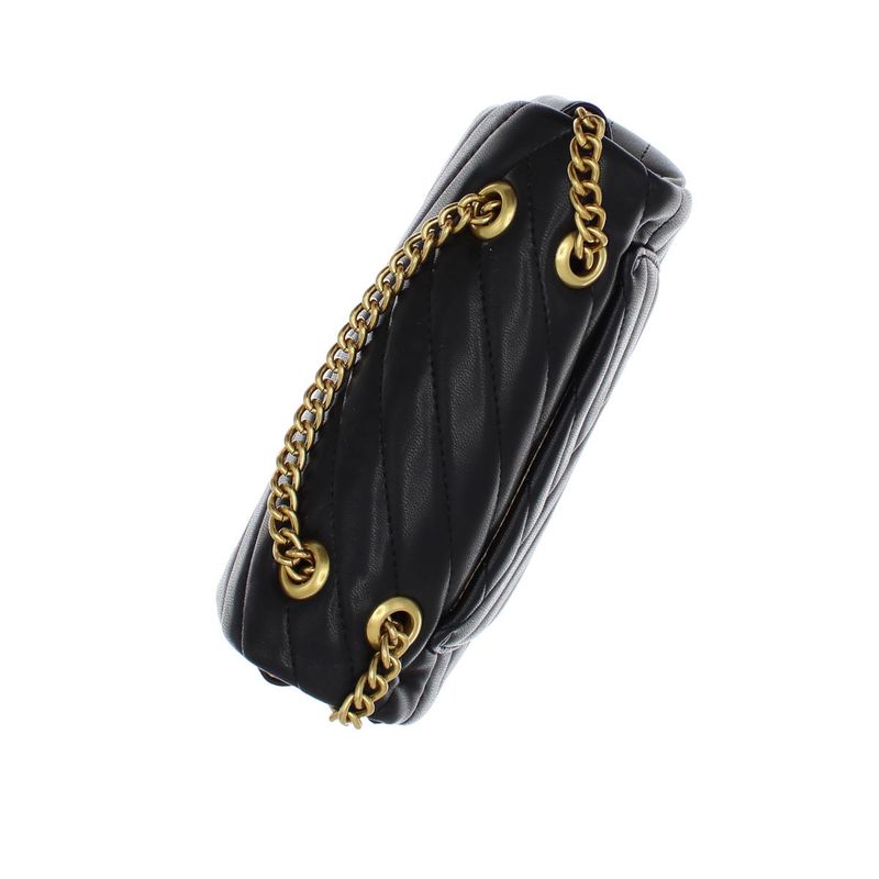 Fashion, accesorii si bijuterii - Femei - Accesorii femei - Genti si rucsacuri femei - Geanta de umar, de dama, din material sintetic, ButicCochet, 23x13x7 cm, Negru - GND1012 - Infinity.ro