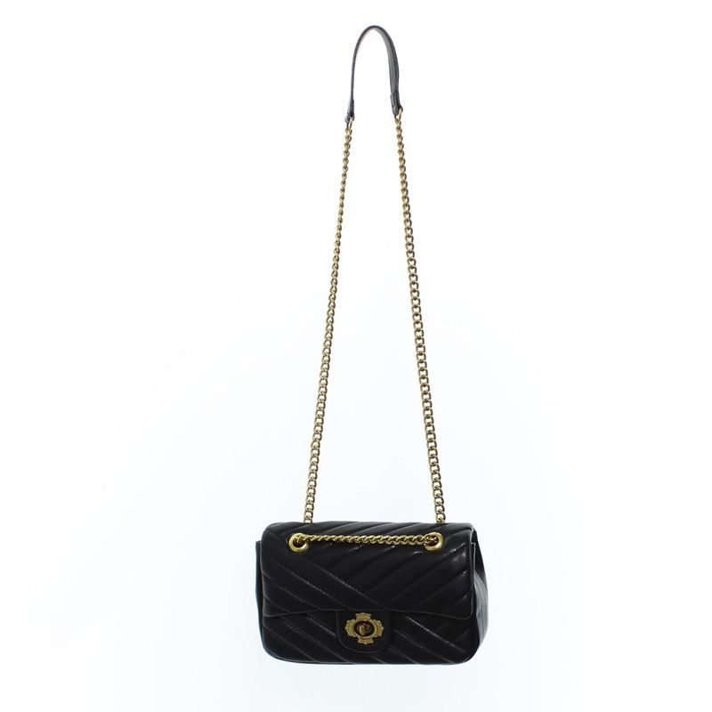 Fashion, accesorii si bijuterii - Femei - Accesorii femei - Genti si rucsacuri femei - Geanta de umar, de dama, din material sintetic, ButicCochet, 23x13x7 cm, Negru - GND1012 - Infinity.ro