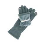 Fashion, accesorii si bijuterii - Femei - Accesorii femei - Manusi femei - Manusi dama, de iarna, din material sintetic si bumbac, cu degete, model cu ciucure, one size, Albastru - MA336 - Infinity.ro