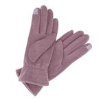 Fashion, accesorii si bijuterii - Femei - Accesorii femei - Manusi femei - Manusi dama, de iarna, din material sintetic si bumbac, cu degete, model cu ciucure, one size, Mov - MA334 - Infinity.ro