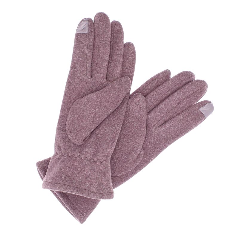 Fashion, accesorii si bijuterii - Femei - Accesorii femei - Manusi femei - Manusi dama, de iarna, din material sintetic si bumbac, cu degete, model cu ciucure, one size, Mov - MA334 - Infinity.ro