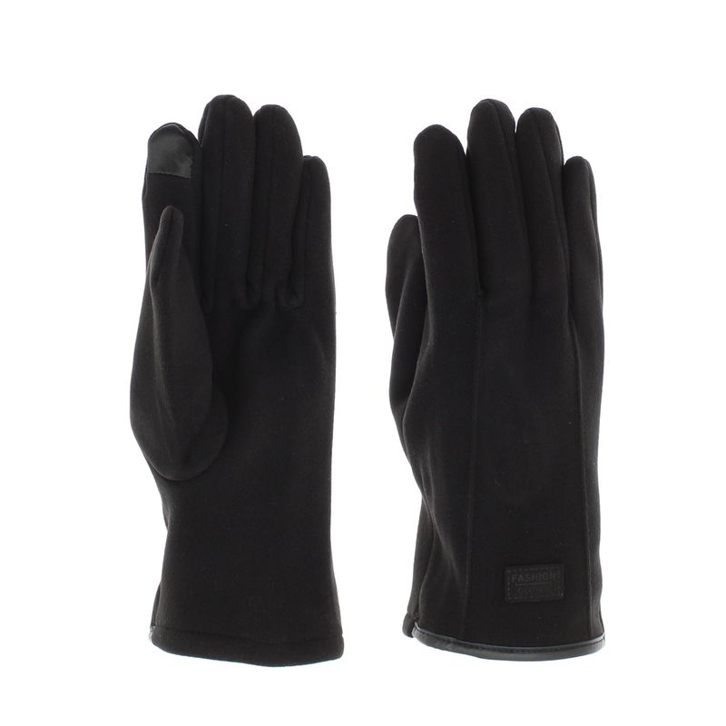 Fashion, accesorii si bijuterii - Femei - Accesorii femei - Manusi femei - Manusi dama, de iarna, din material sintetic si bumbac, cu degete, one size, Negru - MA369 - Infinity.ro