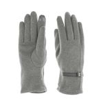 Fashion, accesorii si bijuterii - Femei - Accesorii femei - Manusi femei - Manusi dama, de iarna, din material sintetic si bumbac, cu degete, model cu fundita, one size, Gri - MA328 - Infinity.ro