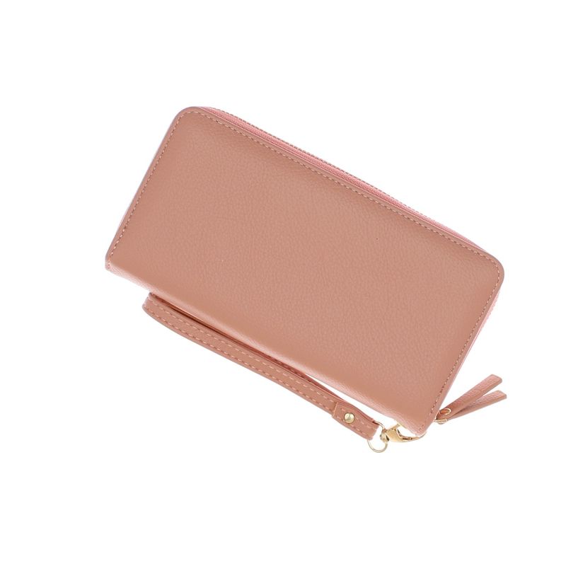 Fashion, accesorii si bijuterii - Femei - Accesorii femei - Portofele femei - Portofel de dama, din material sintetic, ButicCochet, 19x9x3 cm, Roz - PR1138 - Infinity.ro