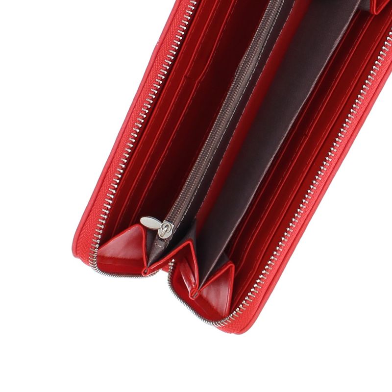 Fashion, accesorii si bijuterii - Femei - Accesorii femei - Portofele femei - Portofel de dama, din material sintetic, ButicCochet, 20x10x3 cm, Rosu - PR1149 - Infinity.ro