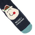 Fashion, accesorii si bijuterii - Femei - Lenjerie si pijamale femei - Sosete si ciorapi femei - Ciorapi cu motive de Craciun, 50% acril 50% poliester, Tina,  marime 35-41, Bleumarin - SCR389 - Infinity.ro