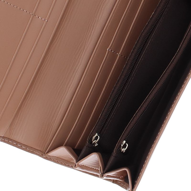 Fashion, accesorii si bijuterii - Femei - Accesorii femei - Portofele femei - Portofel de dama, din material sintetic, ButicCochet, 18x9x3 cm, Maro - PR1144 - Infinity.ro