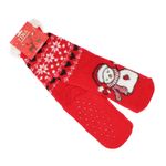 Fashion, accesorii si bijuterii - Femei - Lenjerie si pijamale femei - Sosete si ciorapi femei - Ciorapi cu motive de Craciun, 90% bumbac, Tina,  marime 35-41, Rosu - SCR397 - Infinity.ro