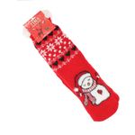Fashion, accesorii si bijuterii - Femei - Lenjerie si pijamale femei - Sosete si ciorapi femei - Ciorapi cu motive de Craciun, 90% bumbac, Tina,  marime 35-41, Rosu - SCR397 - Infinity.ro