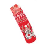 Fashion, accesorii si bijuterii - Femei - Lenjerie si pijamale femei - Sosete si ciorapi femei - Ciorapi cu motive de Craciun, 90% bumbac, Tina,  marme 35-41, Rosu - SCR393 - Infinity.ro