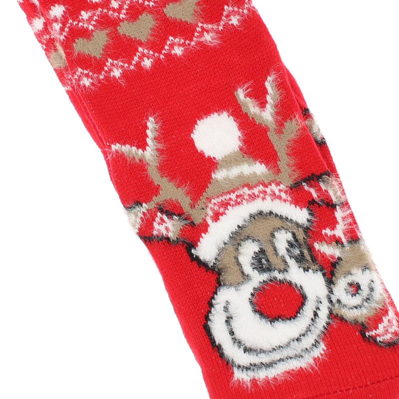 Fashion, accesorii si bijuterii - Femei - Lenjerie si pijamale femei - Sosete si ciorapi femei - Ciorapi cu motive de Craciun, 90% bumbac, Tina,  marme 35-41, Rosu - SCR393 - Infinity.ro