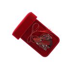 Market - Cadouri - Martisoare - Accesoriu dama, Brosa, din metal, Buticcochet, 6.5 x 4.5 cm, model Gandacel, Rosu - MR624 - Infinity.ro