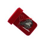 Market - Cadouri - Martisoare - Accesoriu dama, Brosa, din metal, Buticcochet, 6.5 x 4.5 cm, model Gandacel, Negru - MR625 - Infinity.ro