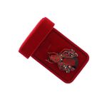 Market - Cadouri - Martisoare - Accesoriu dama, Brosa, din metal, Buticcochet, 6.5 x 4.5 cm, model Gandacel, Rosu - MR624 - Infinity.ro